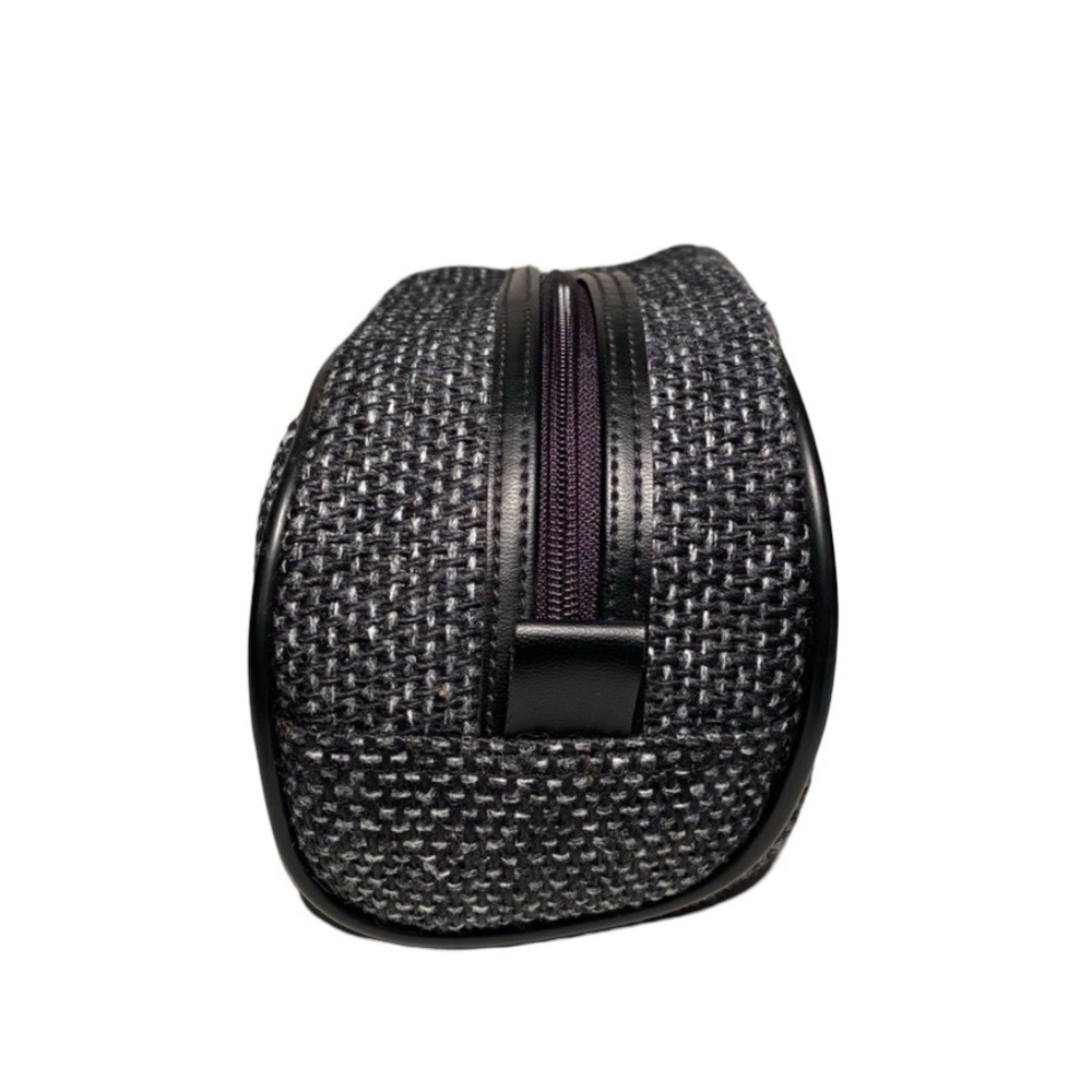 Givenchy VINTAGE 80s Tweed Dopp Kit Toiletry Travel Cosmetic Make Up Pouch Bag - Picture 9 of 11